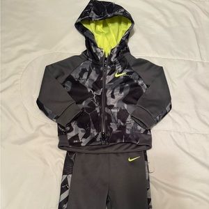 Nike tracksuit black and grey
